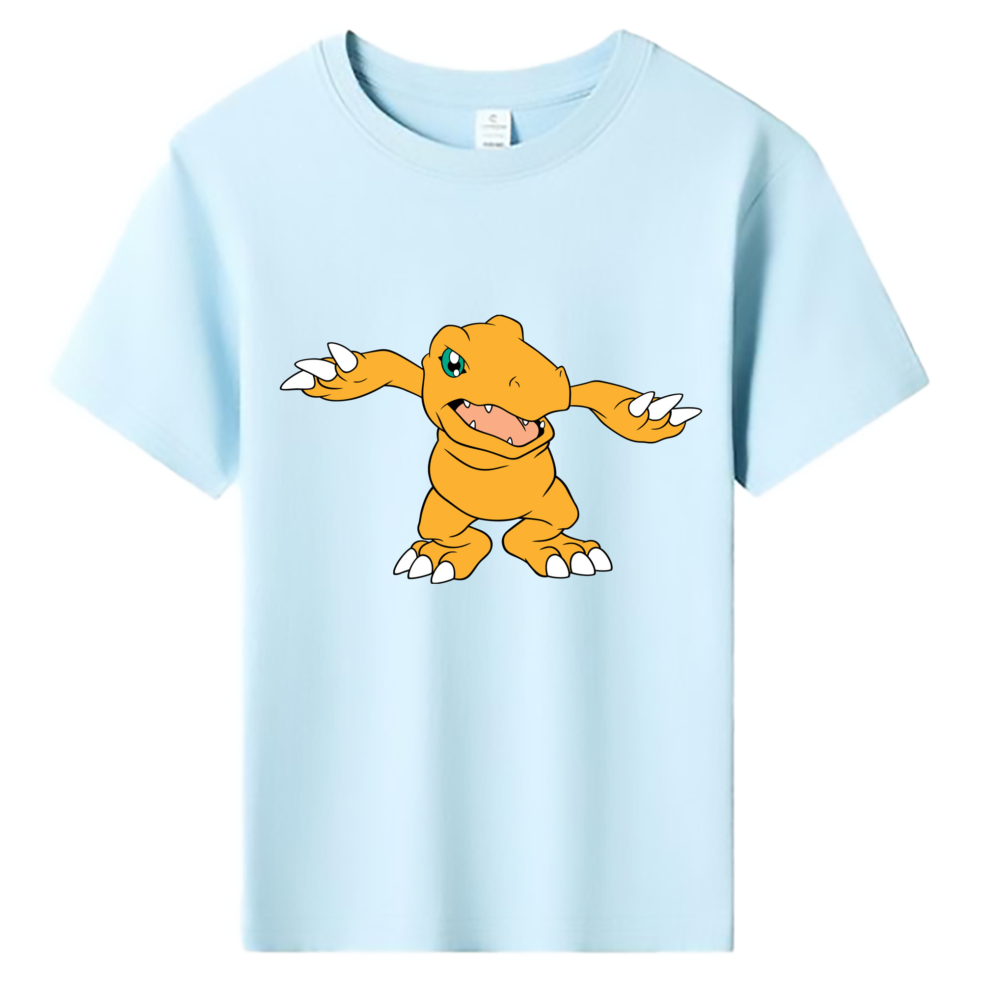 （画像用） Digimon デジタルモンスター/デジモン 綿100％キッズTシャツ（フロントプリント）